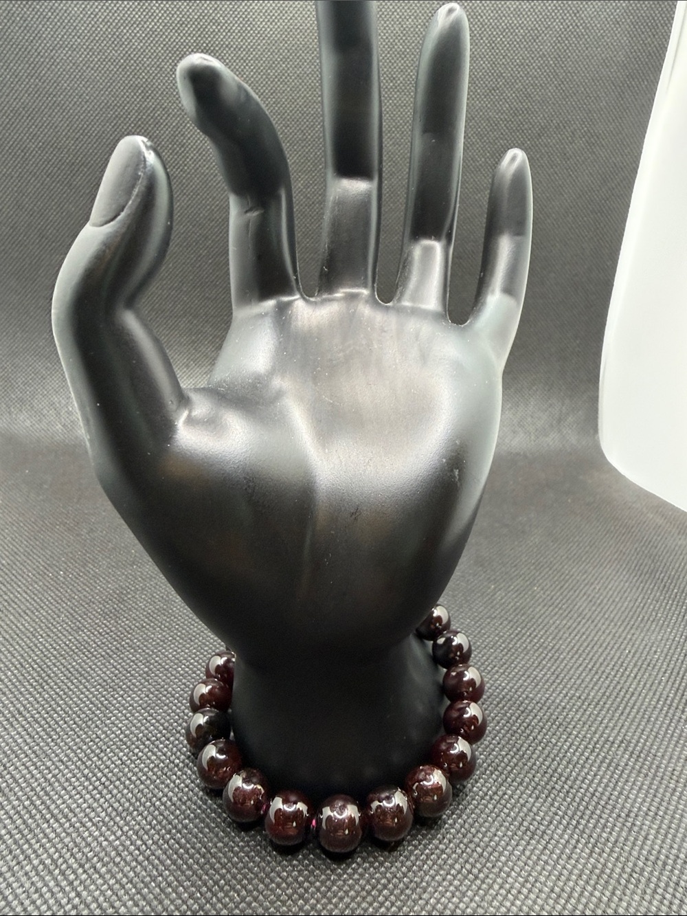Solid 200 carats of Beaded Red Garnet Stone stretch Bracelet